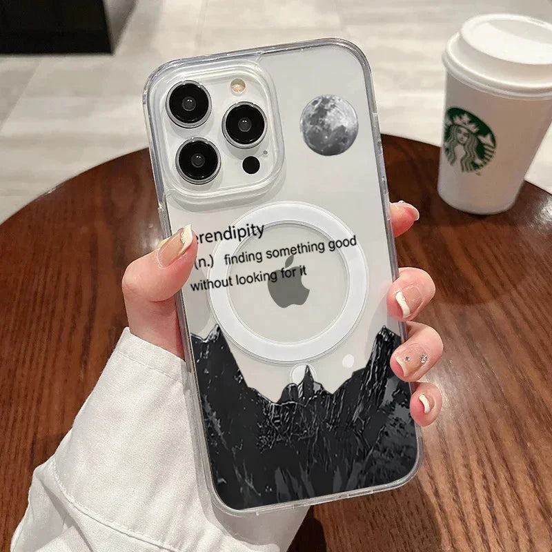 Sunset Pattern Fashion Phone Case For iPhone 17 Pro 16 15 14 Pro Max 13 12 11 Pro 7 8 Plus XS For Magsafe ShockProof TPU Funda