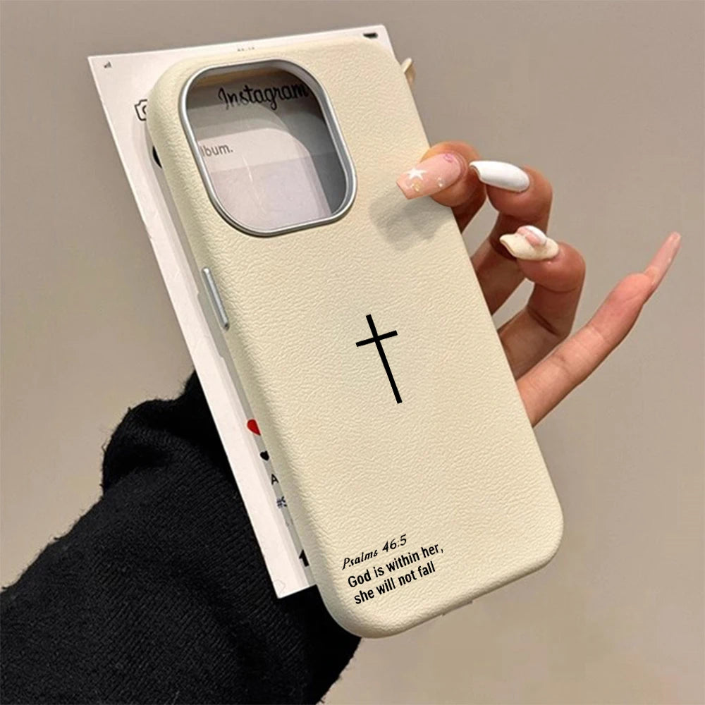 Minimalist Cross Bible Case For Samsung Galaxy S25 S24 S23 Ultra S22 S21Plus FE A57 A56 A55 A54 A53 A36 A35 A34 5G TPU Cover