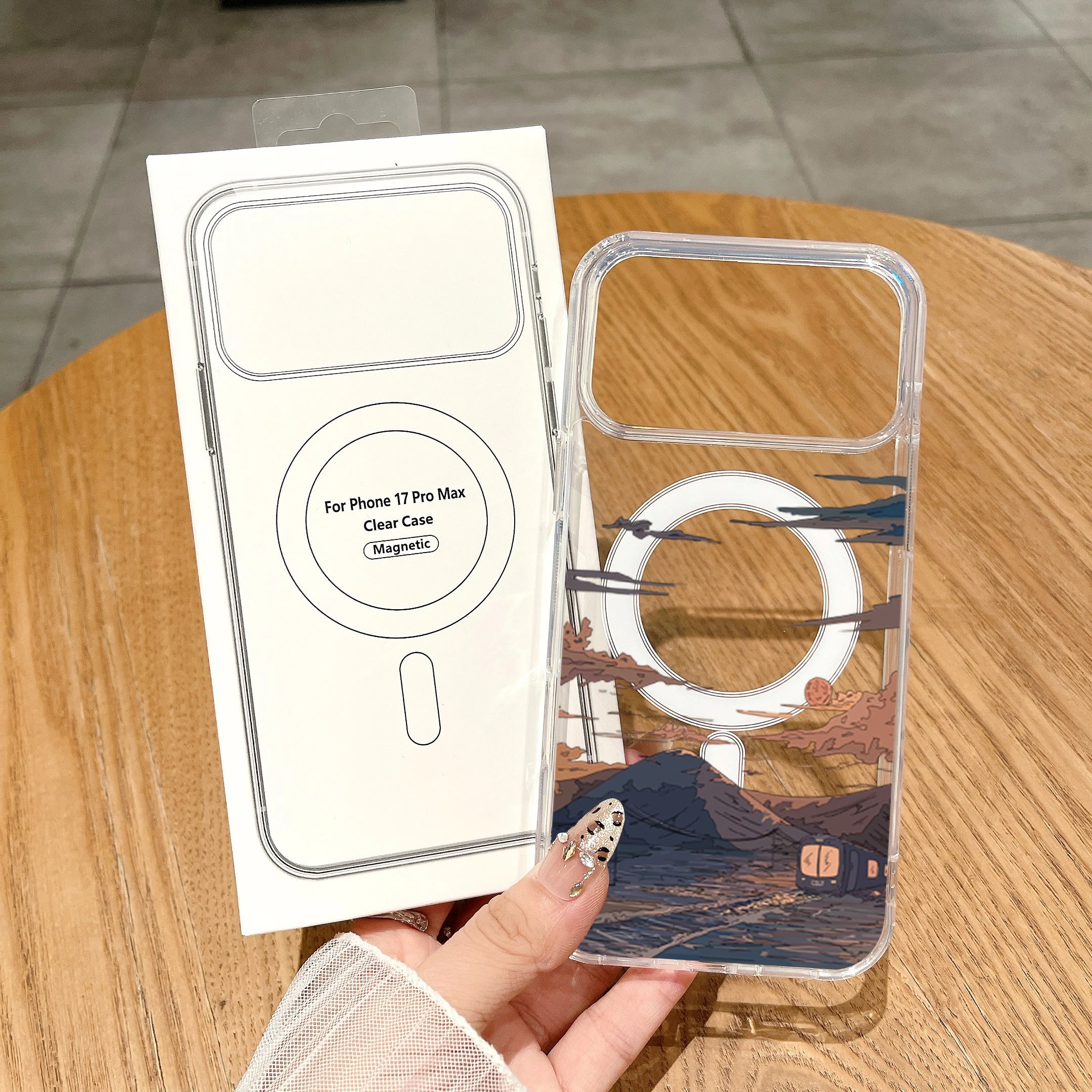Sunset Pattern Fashion Phone Case For iPhone 17 Pro 16 15 14 Pro Max 13 12 11 Pro 7 8 Plus XS For Magsafe ShockProof TPU Funda