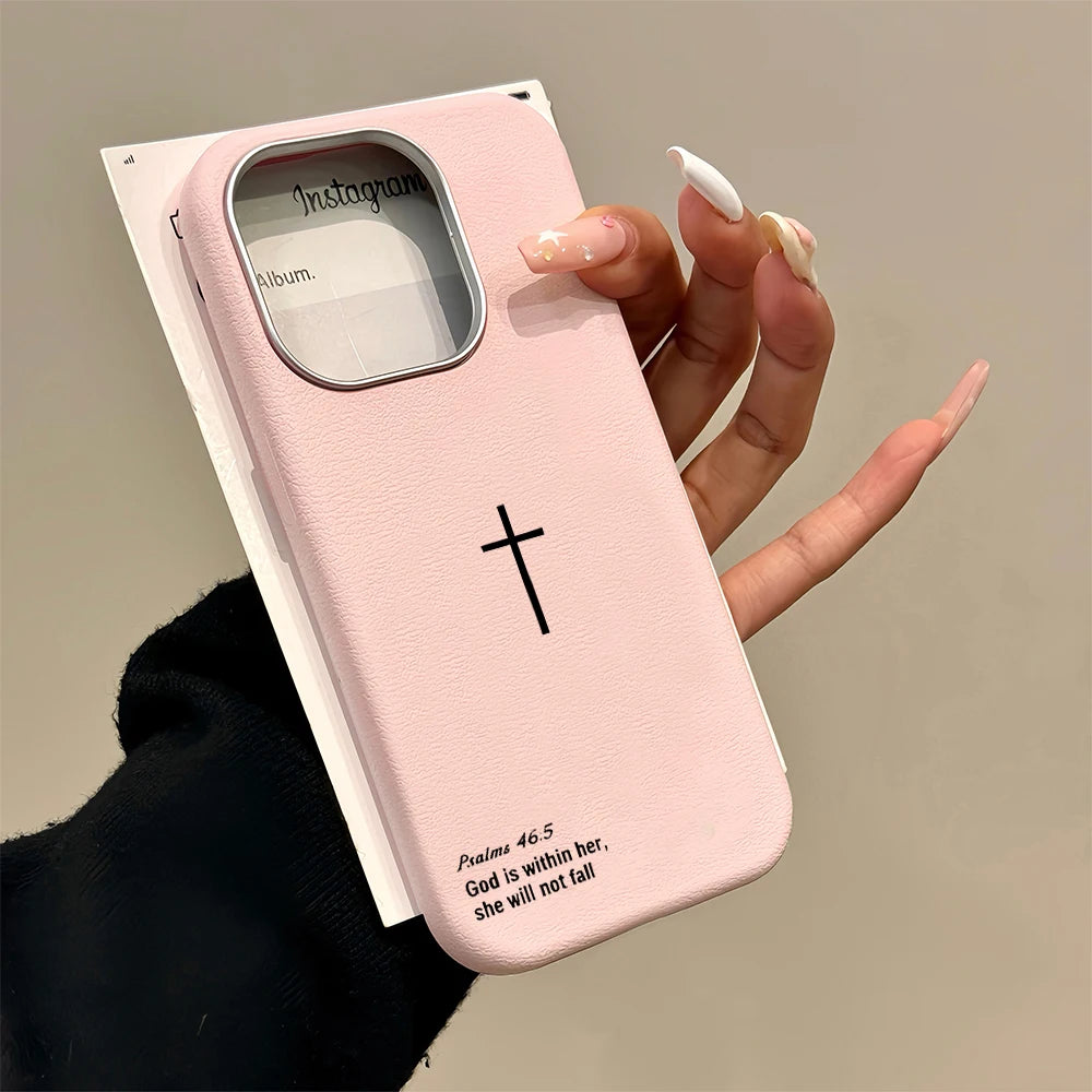 Minimalist Cross Bible Case For Samsung Galaxy S25 S24 S23 Ultra S22 S21Plus FE A57 A56 A55 A54 A53 A36 A35 A34 5G TPU Cover