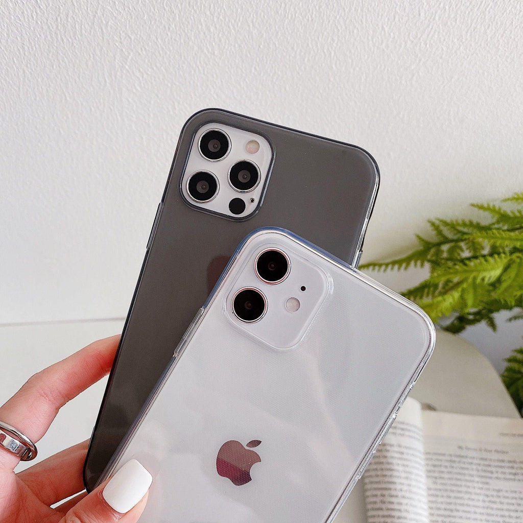 Shockproof Bumper Cover Anti-Scratch Protective Slim Thin Phone Case for iPhone Candy Color Transparent Silicone Phone Case For iPhone 14 12 13 Mini 14 Pro Max Clear Soft Cover